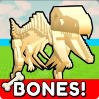 Official My Timber Pets BONES icon with a skeleton T-Rex