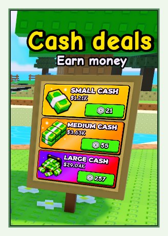 My Timber Pets cash detail popup