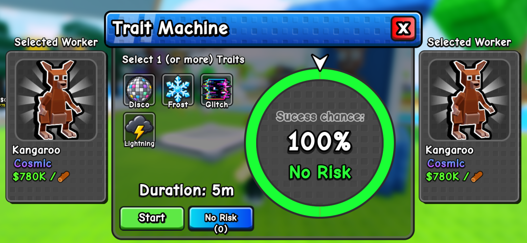 My Timber Pets Trait Machine UI